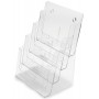 deflecto Porte-brochures, 1/3 A4 portrait, 3 compartiments