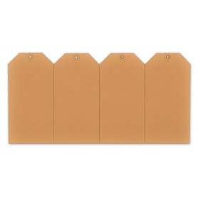 rillprint tiquette suspendre, 40 x 80 mm, marron kraft