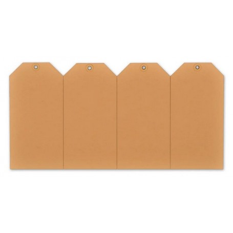 rillprint tiquette suspendre, 40 x 80 mm, marron kraft