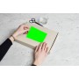 rillprint tiquette fluorescente, 105 x 148 mm, jaune