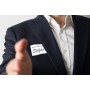 rillprint tiquette porte-nom, 80 x 50 mm, blanc