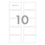 rillprint tiquette porte-nom, 80 x 50 mm, blanc