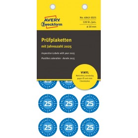 AVERY Zweckform Prfplaketten, 2026, Vinyl, grn, 30 mm