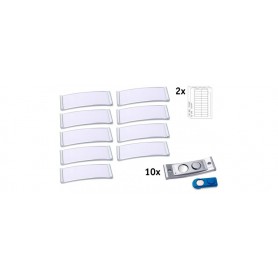 AVERY Zweckform Badge, 68 x 22 mm, set de 10, argent