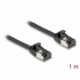 Câble RJ45 Stecker vers Stecker Cat flexible 1 m noir