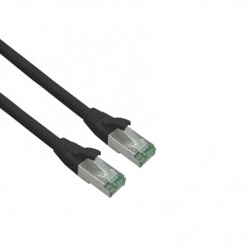 Câble TPE cat 7 RJ45 0,25m noir