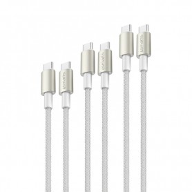 câble USB 3 m USB 2.0 USB C Blanc