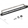 Rack support Keystone 19" 24 ports noir