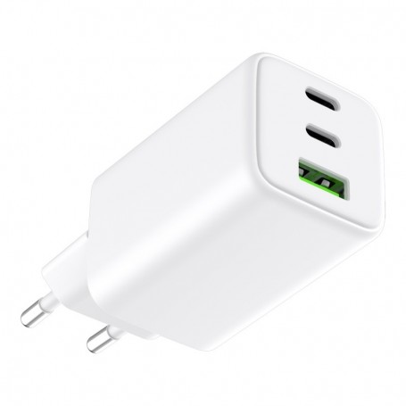 Chargeur GaN 65W blanc