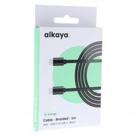 Câble de charge USB-C - Lightning 1m noir 65W
