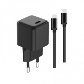 Chargeur avec câble USB-C - USB-C 20W noir