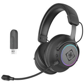 Deltaco DH440 Gaming Headset Wireless USB RGB 7.1 Sur. sw