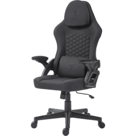 Deltaco DC130 Gamingstuhl Soft Woven Mesh, schwarz