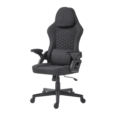 Deltaco DC130 Gamingstuhl Soft Woven Mesh, schwarz
