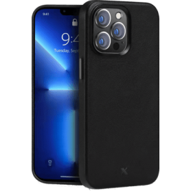nevox StyleShell PRO MagSafe Leder iPhone 15 Pro schwarz