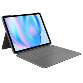 Logitech Combo Touch iPad Air 13\'\' (2024) grau QWERTZ