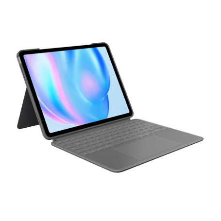Logitech Combo Touch iPad Air 13\'\' (2024) grau QWERTZ