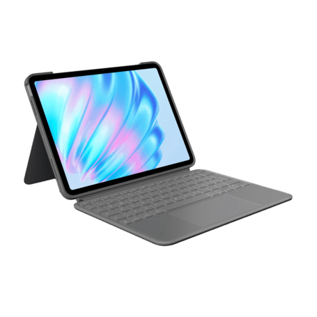 Logitech Combo Touch iPad Air 11\'\' (2024) grau QWERTZ