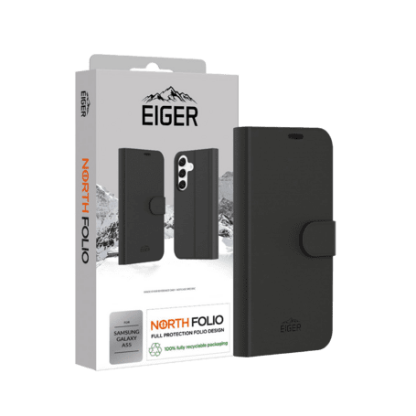 Eiger North Folio Case Galaxy A55 schwarz