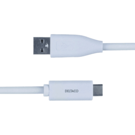Deltaco USB-C zu USB Kabel 1,5m 3A weiß