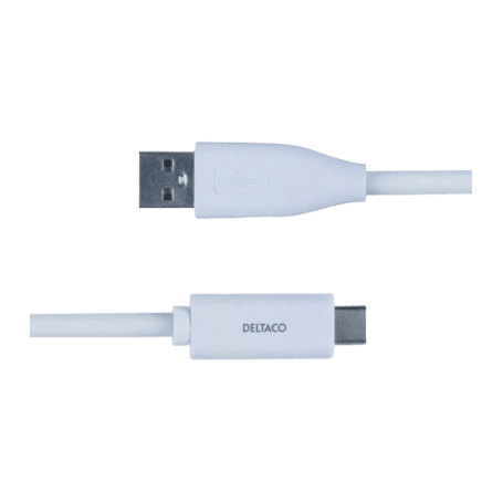 Deltaco USB-C zu USB Kabel 1,5m 3A weiß