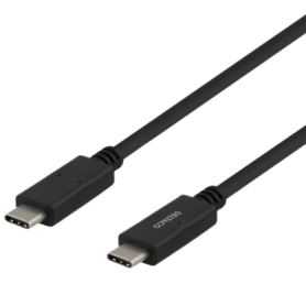 Deltaco USB-C zu USB-C Kabel 1m schwarz