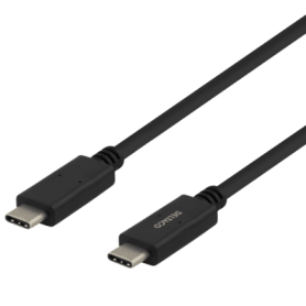 Deltaco USB-C zu USB-C Kabel 2m schwarz