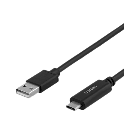 Deltaco USB-C zu USB Kabel 3m schwarz