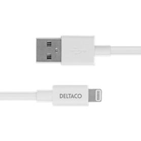 Deltaco USB zu Lightning Kabel 1m MFi weiß
