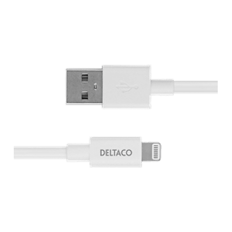 Deltaco USB zu Lightning Kabel 1m MFi weiß