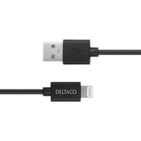 Deltaco USB zu Lightning Kabel 2m MFi schwarz