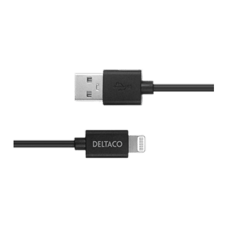 Deltaco USB zu Lightning Kabel 2m MFi schwarz