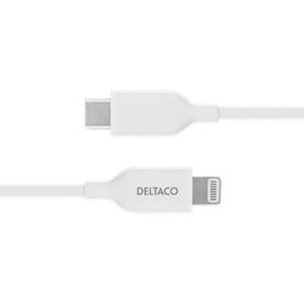 Deltaco USB-C zu Lightning Kabel 2m weiß