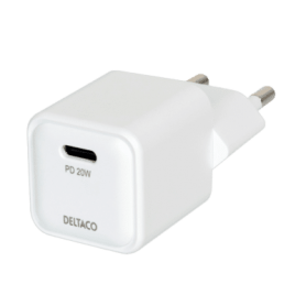 Deltaco PD Mini-Ladegerät 20W USB-C weiß