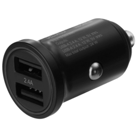 Deltaco KFZ-Ladegerät 24W 2x USB schwarz