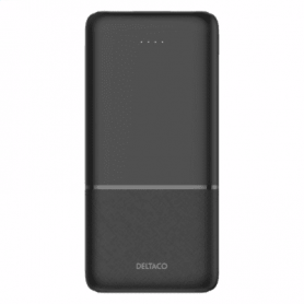 DELTACO Powerbank 10000mAh 20W PD USB-C/2x USB schwarz