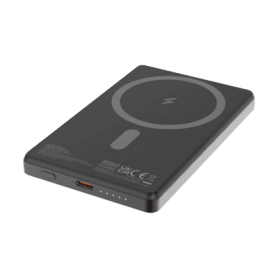 DELTACO Powerbank Wireless 5000mAh USB-C 20W schwarz