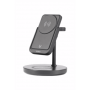 DELTACO Wireless Charger Magnetic 3in1 Powerbank schwarz