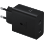 Samsung Schnellladegerät 2xUSB-C 50W+USB-C Kabel 1,8m schw