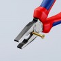 KNIPEX 03 02 180 Pince universelle avec poignées comfortables noire atramentisée 180 mm