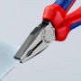 KNIPEX 03 02 180 Pince universelle avec poignées comfortables noire atramentisée 180 mm