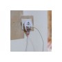 SKROSS | 1.500266 | Adaptateur de Voyage Monde vers Europe (Shuko) avec Prise USB 1.0 5,0 V DC/Max 2,4 A - Puissance et Tension 100V – 1600W / 250V – 4000W - Protection Contre Les Chocs électriques