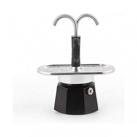 Bialetti Cafetière italienne New Mini Express 2 tasses, Noir