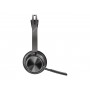 Poly - Voyager Focus 2 UC USB-A Casque avec support - Casque Bluetooth à deux oreilles (stéréo) avec microphone à perche - USB-A compatible PC/Mac - Suppression active du bruit - Teams, Zoom et autres