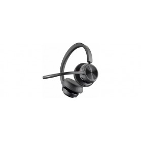 Poly – Micro-Casque sans Fil Voyager 4320 UC avec Socle de Chargement (Plantronics) – Micro-Casque avec Micro-Perche – USB-A – Compatible avec Teams (certifié), Zoom et Bien Plus Encore