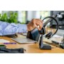 Poly – Micro-Casque sans Fil Voyager 4320 UC avec Socle de Chargement (Plantronics) – Micro-Casque avec Micro-Perche – USB-A – Compatible avec Teams (certifié), Zoom et Bien Plus Encore