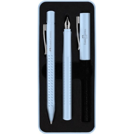 FABER-CASTELL Set d\'criture GRIP 2010 Harmony, bleu ciel