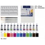 FABER-CASTELL Kit de peinture acrylique, 18 pices