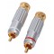 HQ High quality RCA audio plugs (2x)