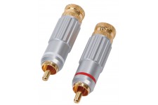 HQ High quality RCA audio plugs (2x)